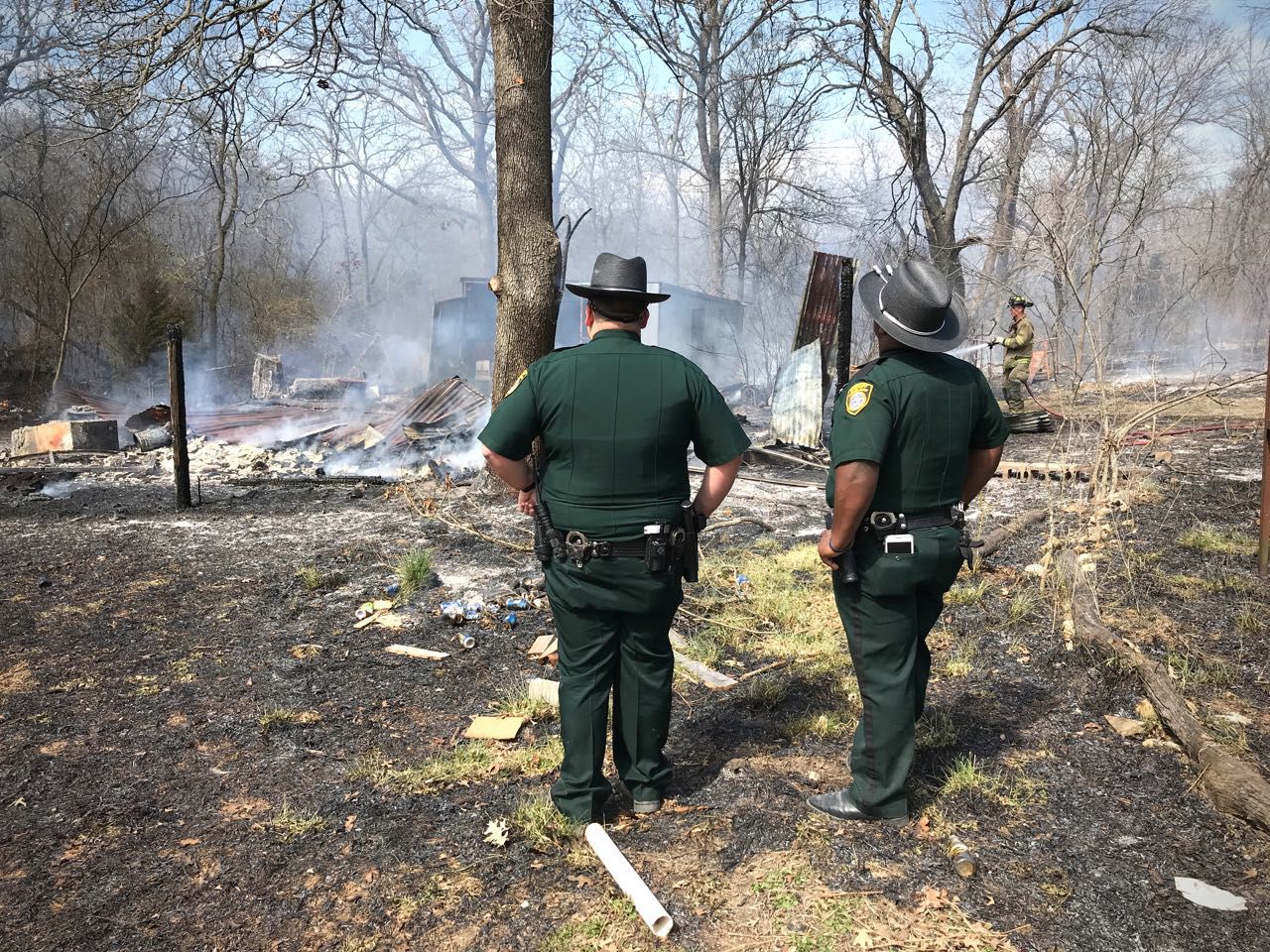 Fire destroys shed in Fittstown